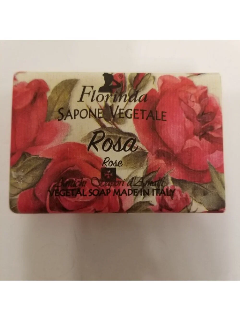 ✅Florinda La Dispensa Rose Natural Vegetable Bar Soap Italy 50g 1.76oz NWT New!!